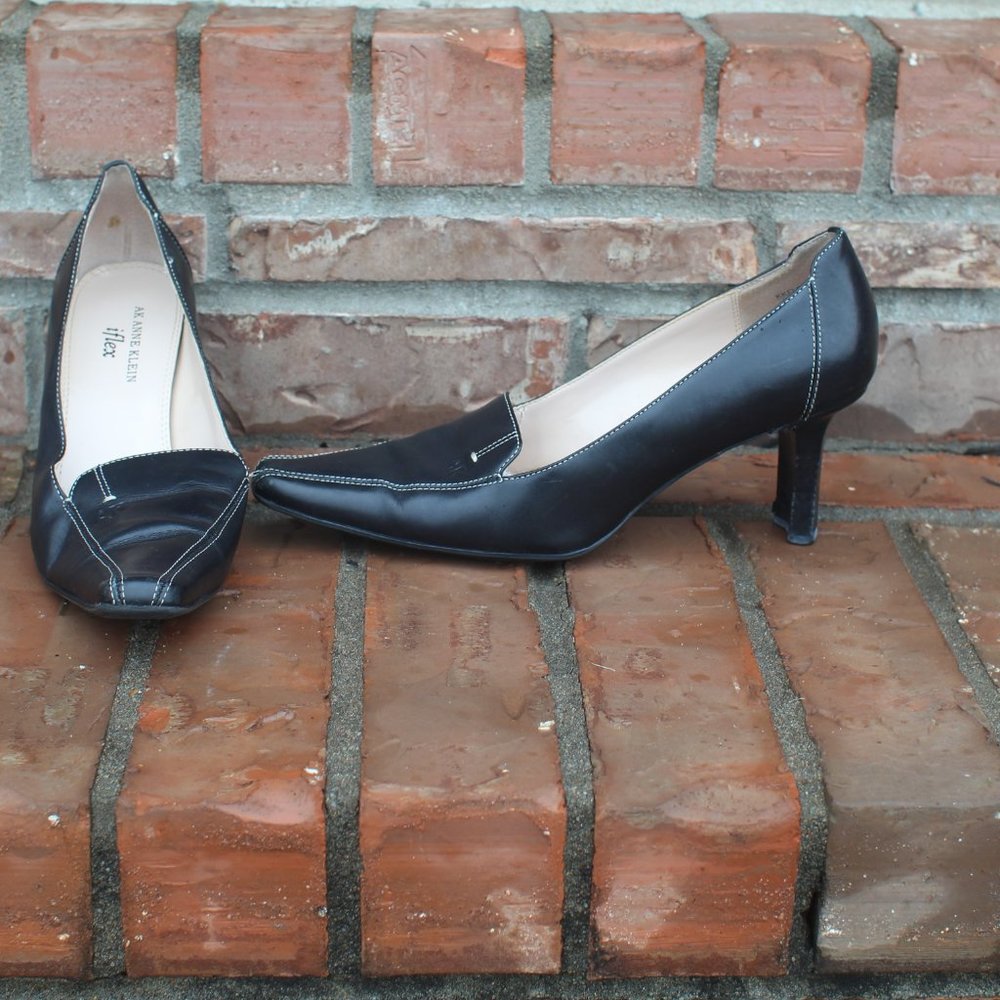 Black Anne Klein iFlex Heels Sz 7.5